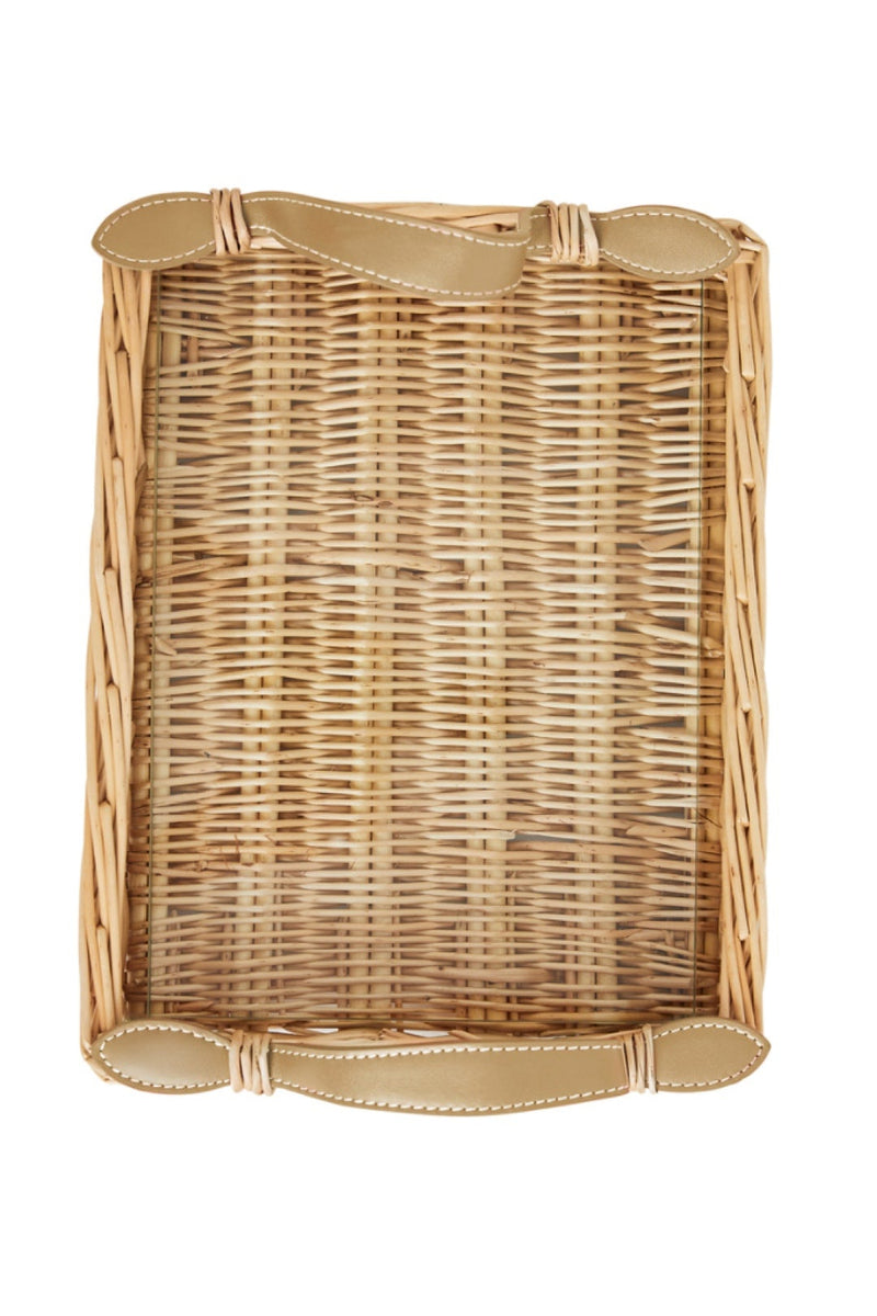 Island Tray Rectangle - Mocha Handles - Small - Amanda Lindroth x Chelsea House