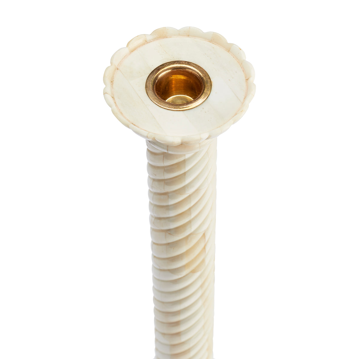 Swirl Bone Candlestick, Small