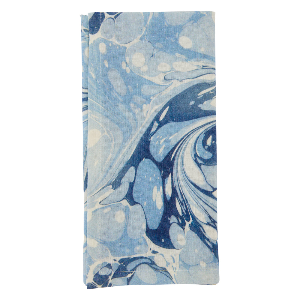 blue swirl napkins, set of 4
