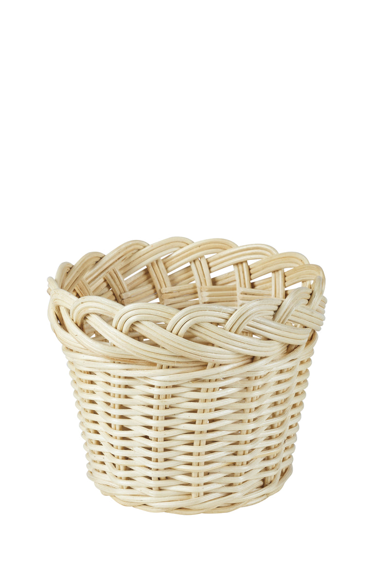 Braided Wicker Planter Basket - Large & Small