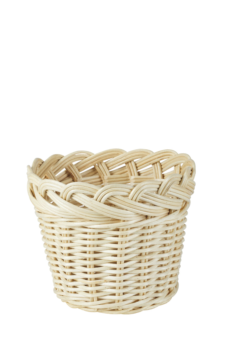 Braided Wicker Planter Basket - Large & Small