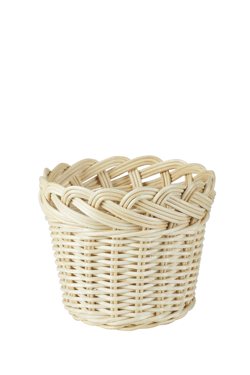 Braided Wicker Planter Basket - Large & Small