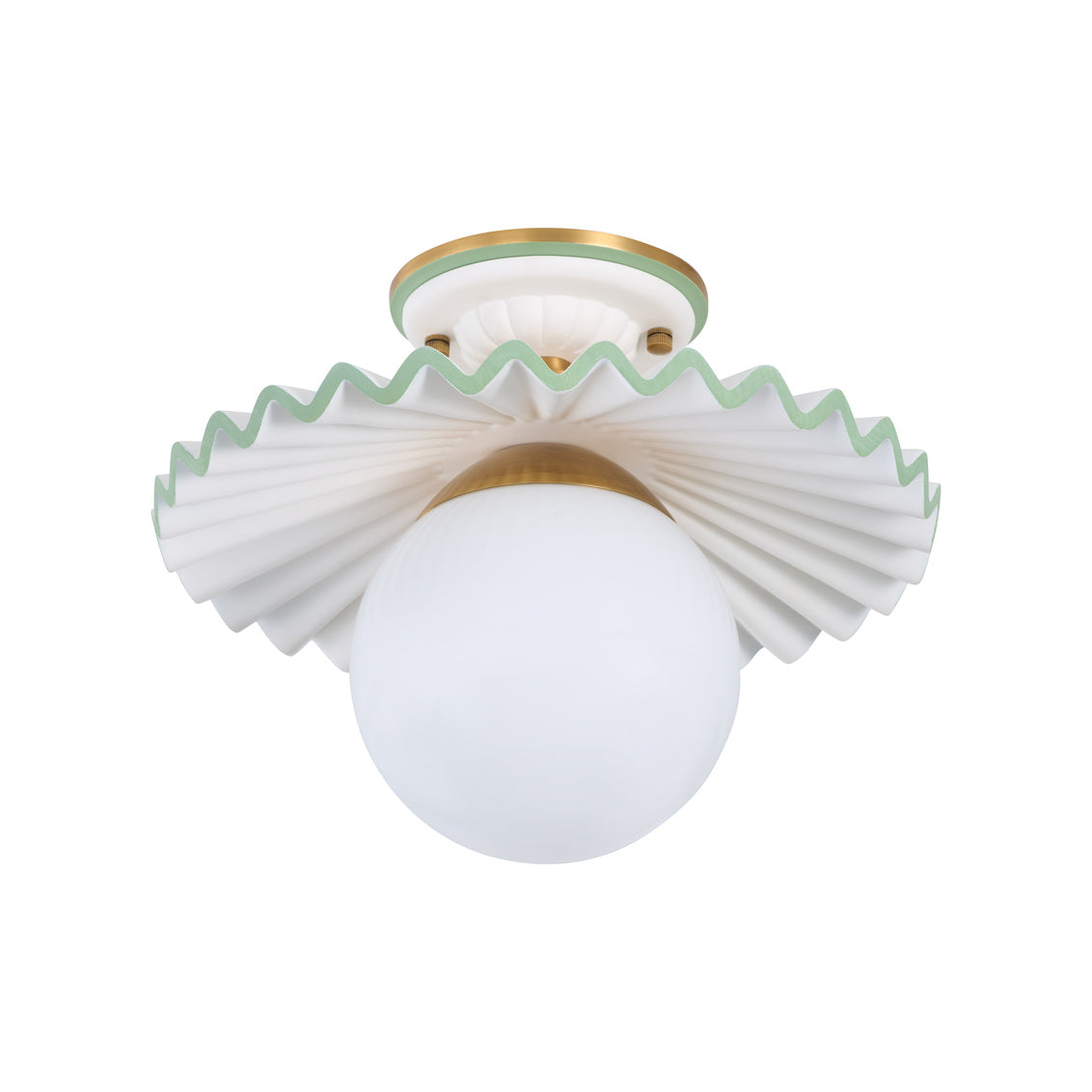 Fancy Ruffle Flush Mount