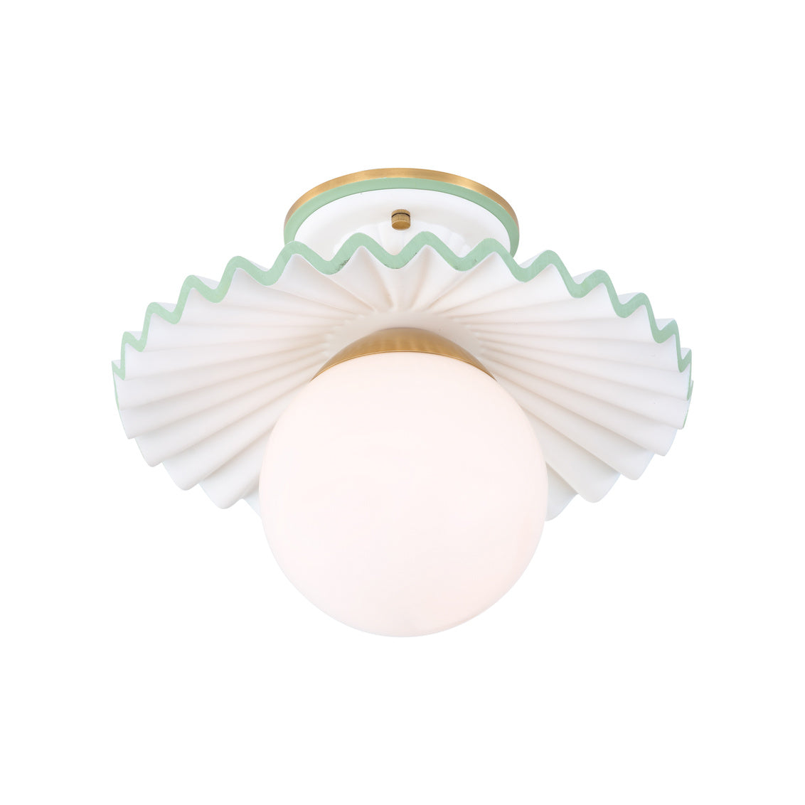 Fancy Ruffle Flush Mount