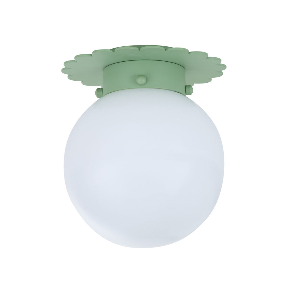 fancy scalloped flush mount
