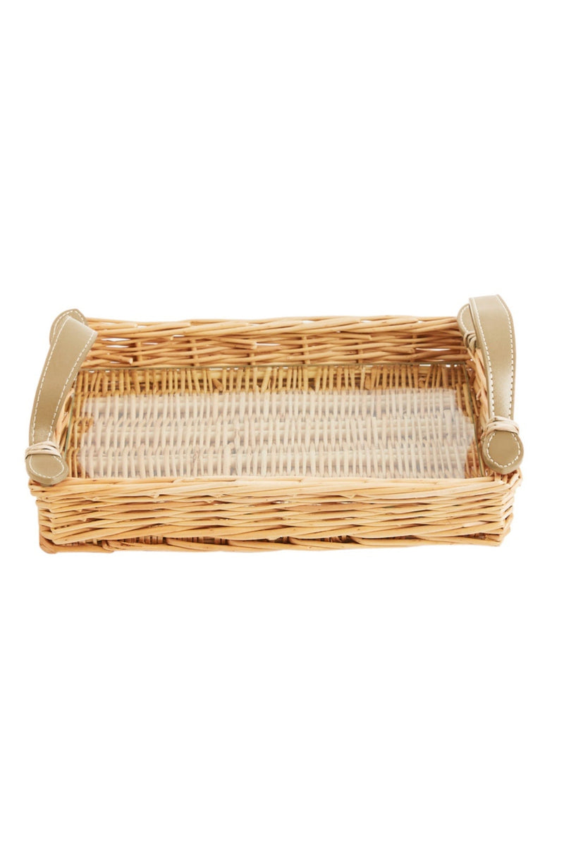 Island Tray Rectangle - Mocha Handles - Small - Amanda Lindroth x Chelsea House