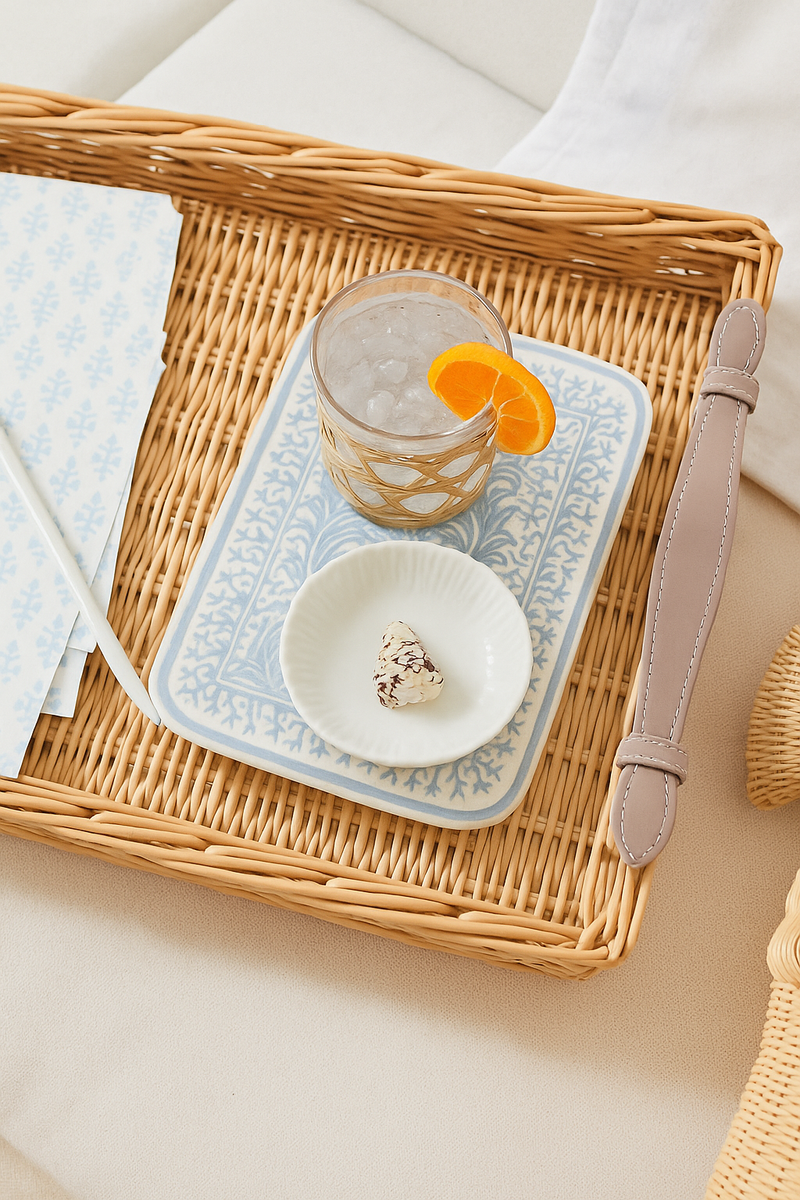 Island Tray Classic - Amanda Lindroth x Chelsea House - Large - Mocha