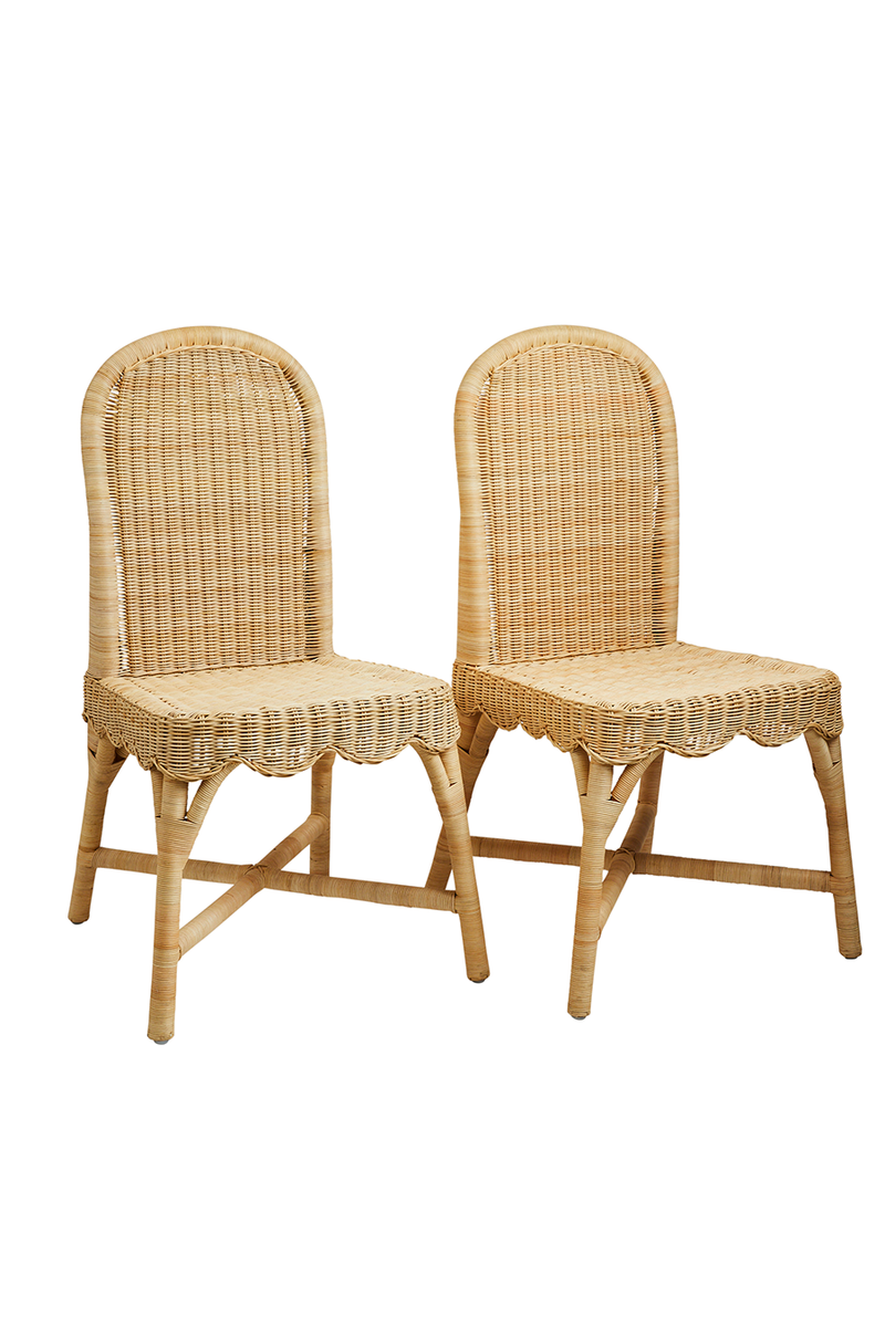 Linton Scalloped Side Chair, Set of 2