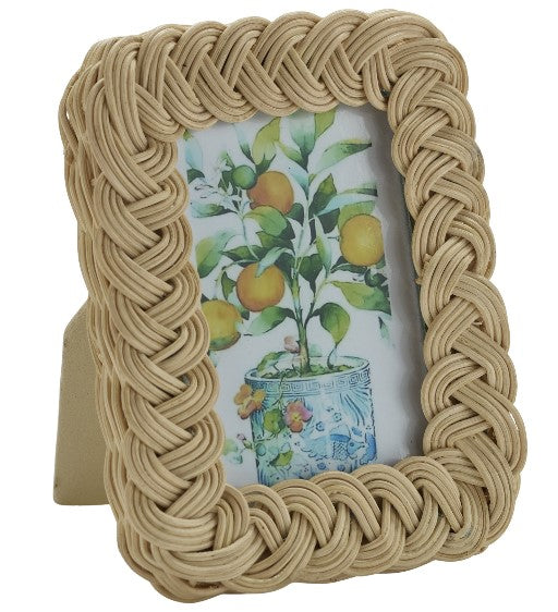 braided picture frame 2" x 3"