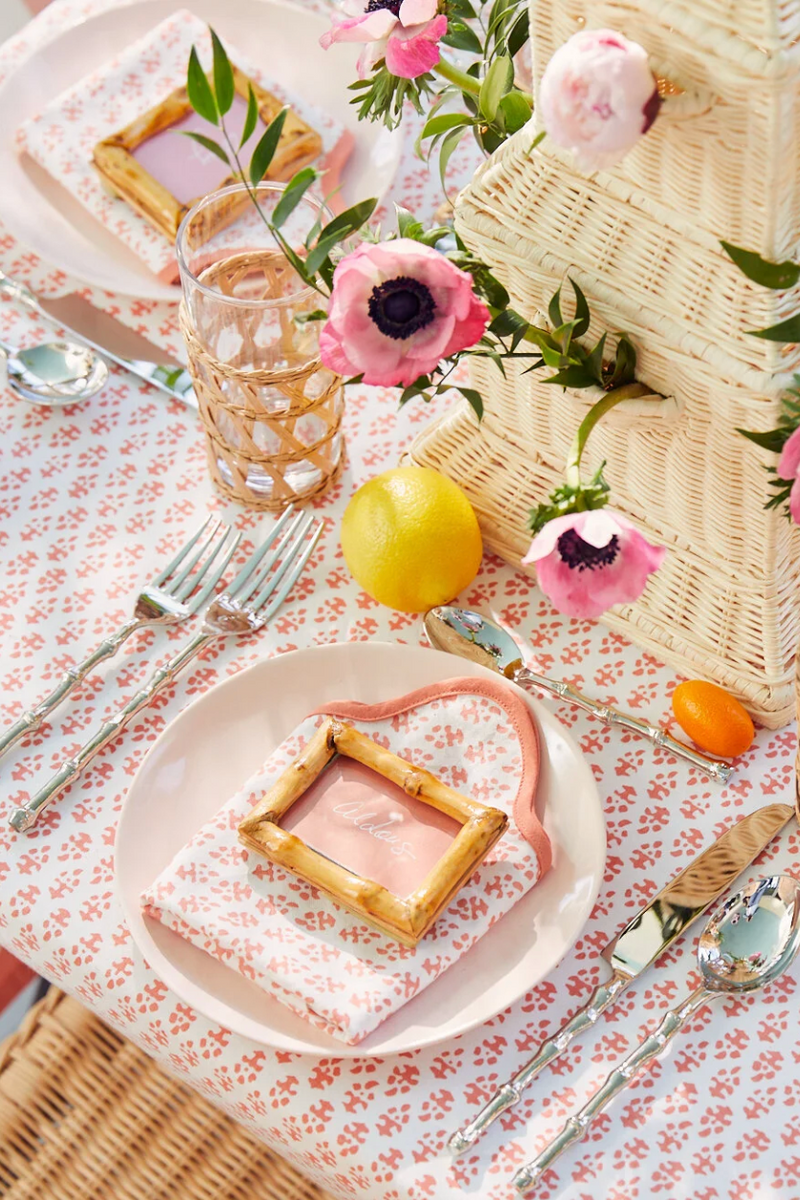 Bamboo Place Card Picture Frames - Set of 4