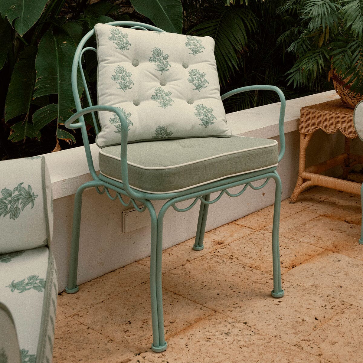 The Al Fresco Dining Chair & Cushion by Amanda Lindroth