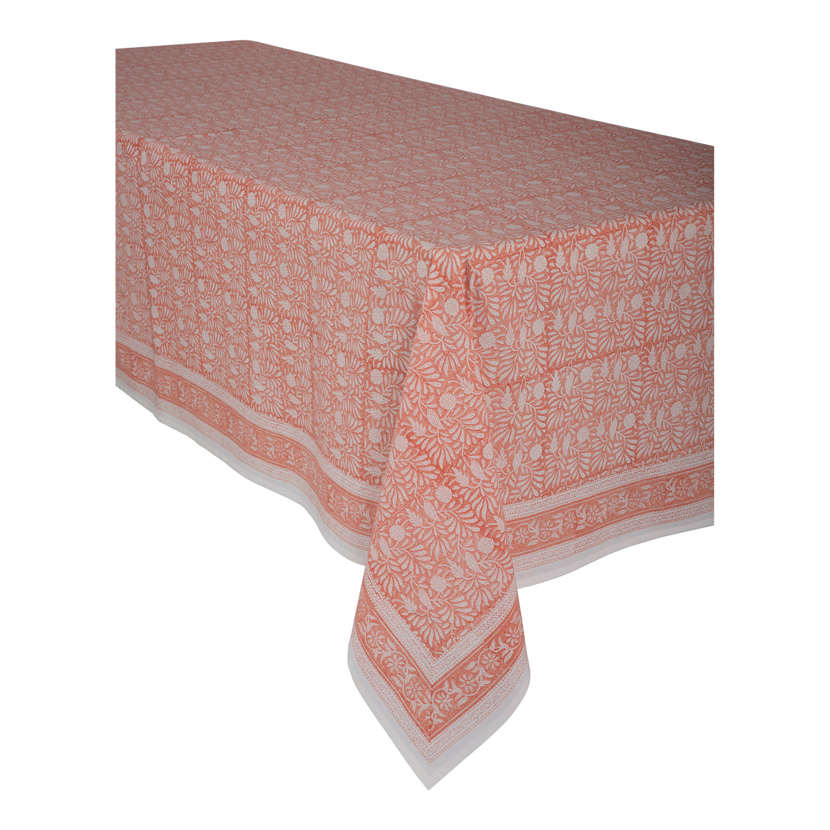 Jasmine Tablecloth 70" x 108" Coral