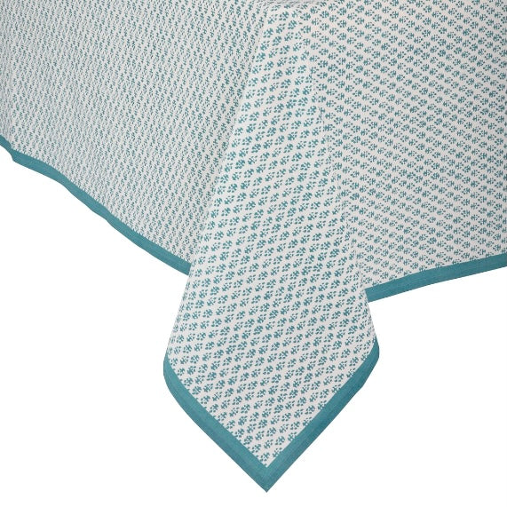 Batik Tablecloth 70" x 108" Teal