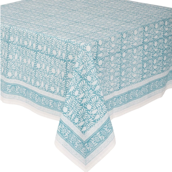 jasmine tablecloth 64" x 64" teal